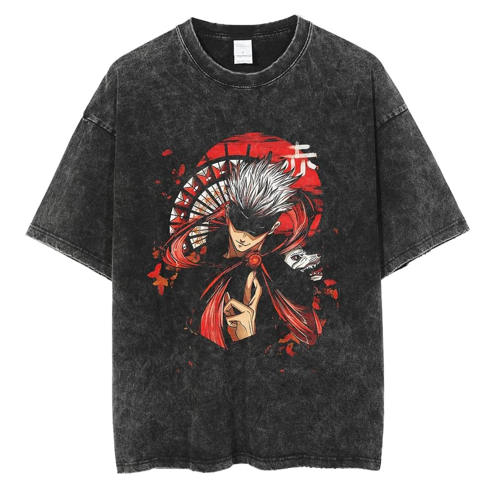 Sorcery Unleashed: Washed Jujutsu Kaisen Sleeveless T-Shirt